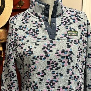 LLBean 3/4 snap pullover